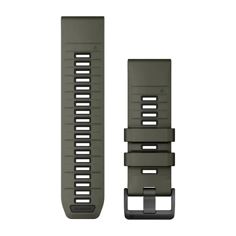 Garmin Ersatzband Schnellwechsel-Armband Silikon Olivgrün/Schwarz (26 mm) 010-13393-12